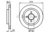 BOSCH 0 986 478 816 Brake Disc